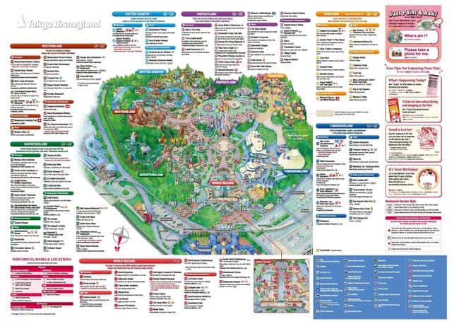 Mappa del parco di Tokyo Disneyland