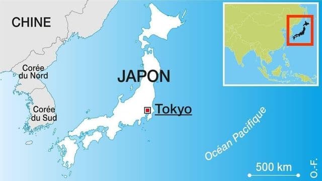 Posizione di Tokyo sulla mappa del mondo