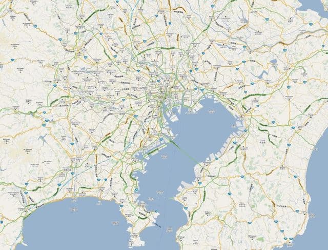 Mappa stradale di Tokyo