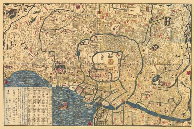 Tokyo mappa antica